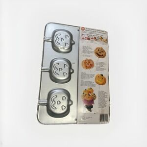 NEW Wilton 1998 Jack-o-lantern Pumpkin Cookie Treat Sucker Pan